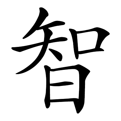 Chinese symbol: wit, wise, wisdom